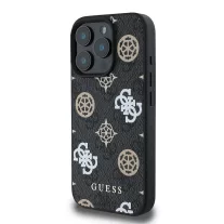 Guess 4G peony MagSafe - iPhone 16 Pro Max tok - fekete