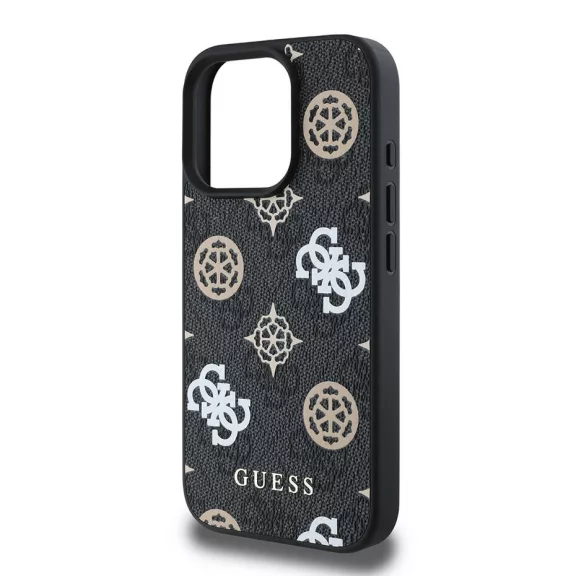 Guess 4G peony MagSafe - iPhone 16 Pro Max tok - fekete