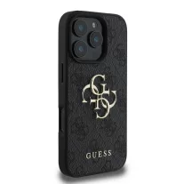 Guess 4G metal logo - iPhone 16 Pro Max tok - fekete