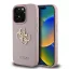 Guess grained 4G metal logo - iPhone 16 Pro Max tok - rózsaszín
