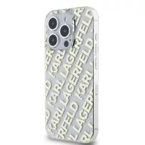   Karl Lagerfeld electroplated repeated logo - iPhone 16 Pro Max tok - arany 