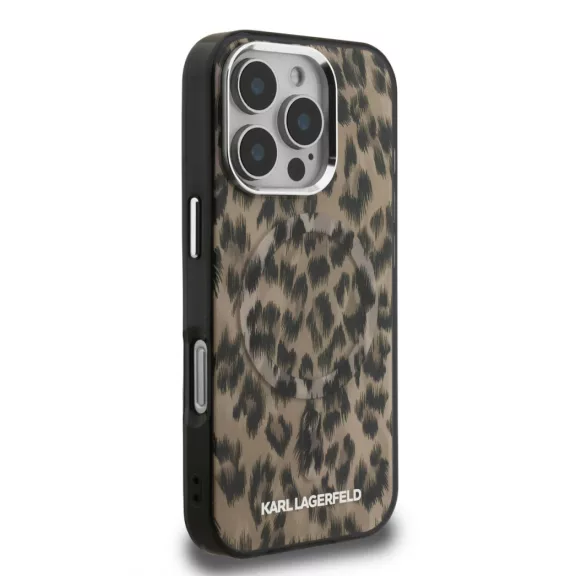Karl Lagerfeld Leopard MagSafe - iPhone 16 Pro Max tok - Barna