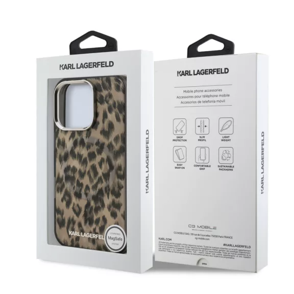 Karl Lagerfeld Leopard MagSafe - iPhone 16 Pro Max tok - Barna