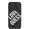 Guess Leather 4G Big Love Logo MagSafe - iPhone 16 Pro Max tok - Fekete