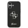 Guess Fixed Glitter 4G Metal Logo - iPhone 17 tok - Fekete