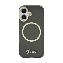 Guess Script Metal MagSafe - iPhone 17 - Fekete