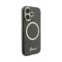 Guess Script Metal MagSafe - iPhone 17 - Fekete