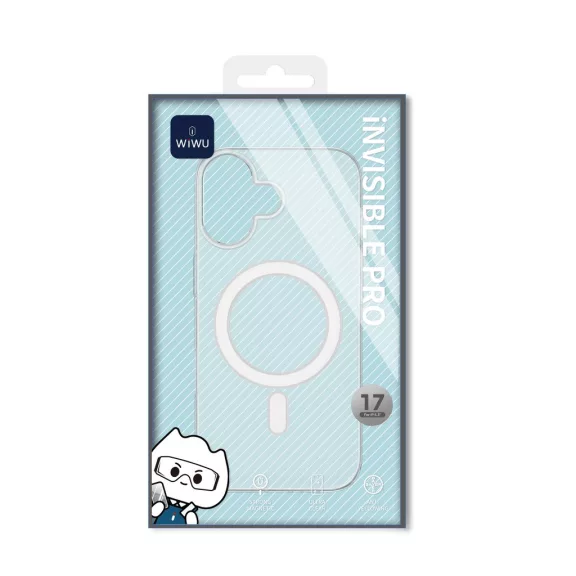 WIWU Invisible Ultra MagSafe átlátszó tok iPhone 17