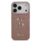 Guess Fixed Glitter 4G Metal Logo - iPhone 17 Pro tok - Rózsaszín