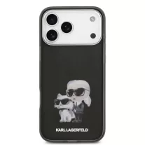   Karl Lagerfeld Aquarelle Karl and Choupette - iPhone 17 Pro tok - Fekete