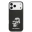 Karl Lagerfeld Aquarelle Karl and Choupette - iPhone 17 Pro tok - Fekete