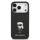 Karl Lagerfeld Fixed Glitter Metal Ikonik - iPhone 17 Pro tok - Fekete