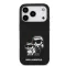 Karl Lagerfeld Liquid Silicone Sketch MagSafe - iPhone 17 Pro tok - Fekete