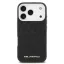 Karl Lagerfeld Grained Repeated Logo MagSafe - iPhone 17 Pro tok - Fekete