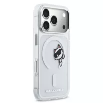   Karl Lagerfeld Choupette Peekaboo MagSafe - iPhone 17 Pro tok - Átlátszó