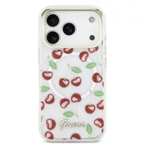 Guess Glitter Cherry MagSafe - iPhone 17 Pro tok - Mintás