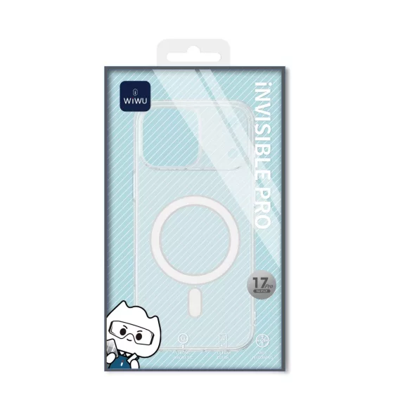 WIWU Invisible Ultra MagSafe átlátszó tok iPhone 17 Pro