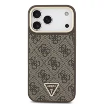   Guess 4G Strass Triangle Logo Gold Frame MagSafe - iPhone 17 Pro Max tok - Barna