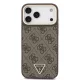 Guess 4G Strass Triangle Logo Gold Frame MagSafe - iPhone 17 Pro Max tok - Barna