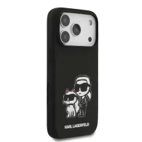   Karl Lagerfeld Liquid Silicone Sketch MagSafe - iPhone 17 Pro Max tok - Fekete