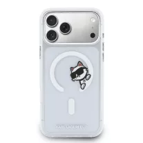   Karl Lagerfeld Choupette Peekaboo MagSafe - iPhone 17 Pro Max tok - Átlátszó