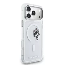   Karl Lagerfeld Choupette Peekaboo MagSafe - iPhone 17 Pro Max tok - Átlátszó