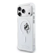   Karl Lagerfeld Choupette Peekaboo MagSafe - iPhone 17 Pro Max tok - Átlátszó
