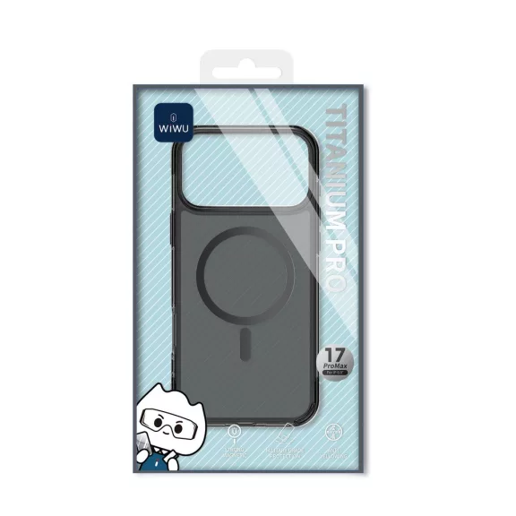 WIWU Titanium MagSafe iPhone 17 Pro Max tok fekete