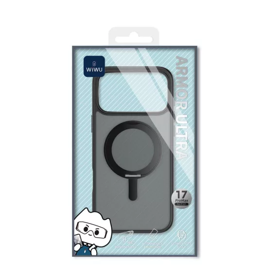 WIWU Armor Ultra MagSafe  iPhone 17 Pro Max tok fekete