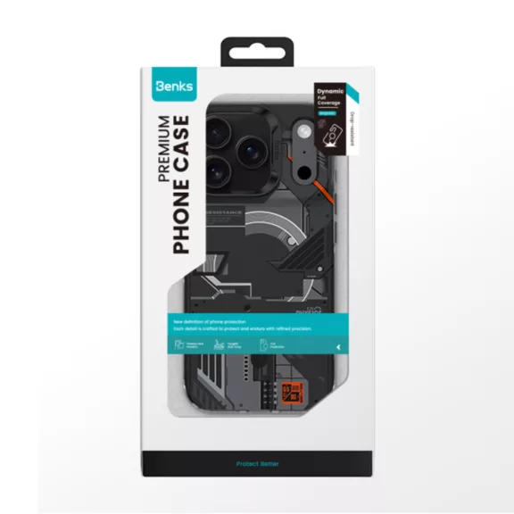 Benks Dynamic Magnetic Mecha Case iPhone 17 Pro Max tok fekete