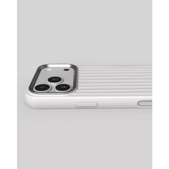 NUDIENT Bold Case - iPhone 17 Pro Max tok - Fehér