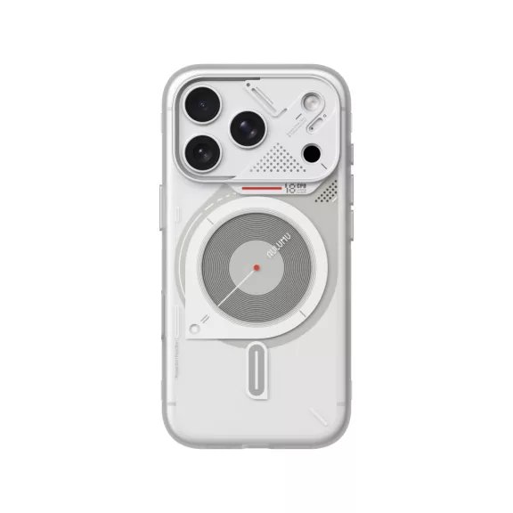 Aulumu A18 Hyper Frosted MagSafe tok iPhone 18 Pro / 17 Pro - fehér