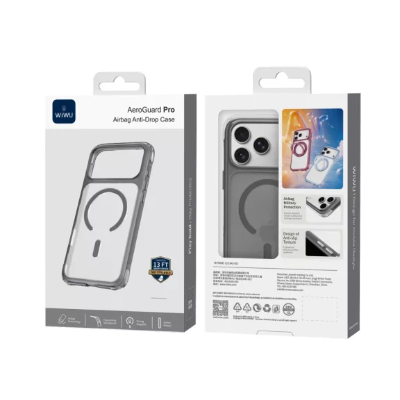 Wiwu AeroGuard Pro MagSafe tok iPhone 18 Pro Max / 17 Pro Max - Szürke