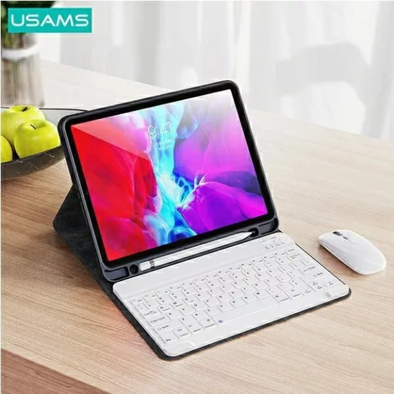 Usams Winro Keyboard - Apple iPad Air 10.9" tok - fekete - billentyűzettel