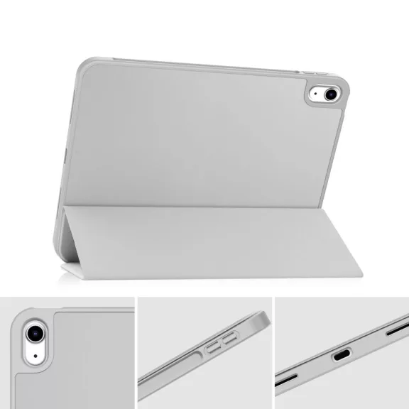 Tech-Protect Sc Pen tartóval - iPad 10.9 10/2022 tok - szürke