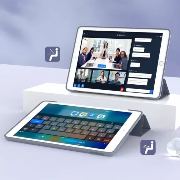 iPad Classic tok fedlappal – 7/8/9 10.2" – levendula
