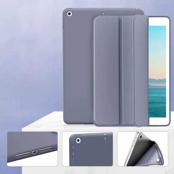 iPad Classic tok fedlappal – 7/8/9 10.2" – levendula