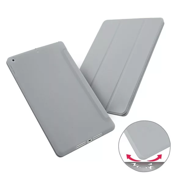 iPad Classic tok fedlappal – 7/8/9 10.2" – szürke
