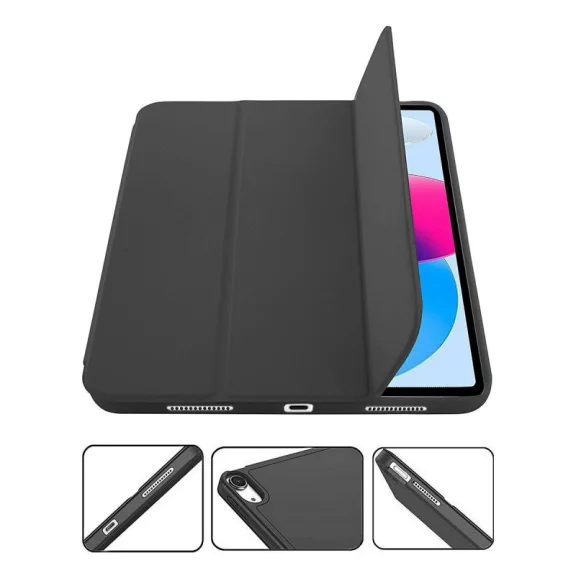 iPad Classic tok fedlappal – 10 10,9"/11" -  fekete