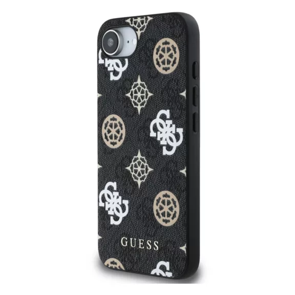 Guess 4G Peony MagSafe - iPhone 16e / 17e tok - Fekete