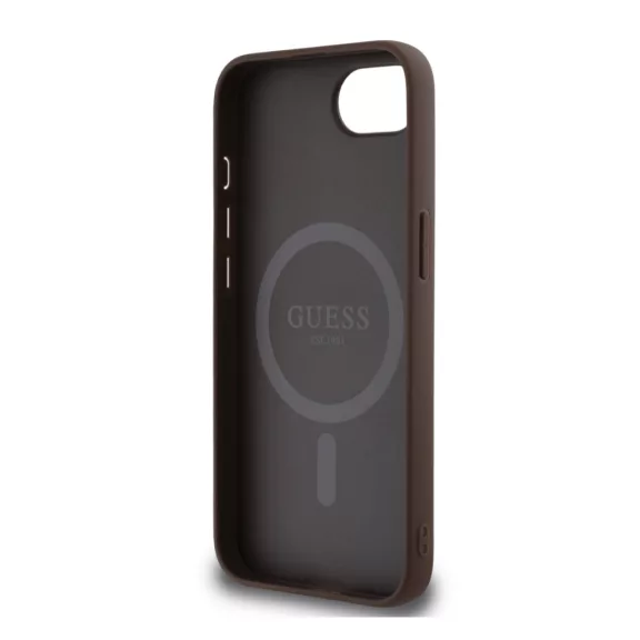 Guess 4G Peony MagSafe - iPhone 16e / 17e tok - Barna