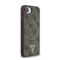   Guess 4G Strass Triangle Metal Logo - iPhone 16e / 17e tok - Barna