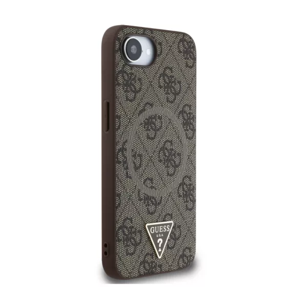Guess 4G Strass Triangle Metal Logo - iPhone 16e / 17e tok - Barna