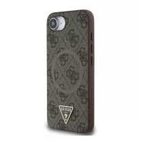   Guess 4G Strass Triangle Metal Logo - iPhone 16e / 17e tok - Barna