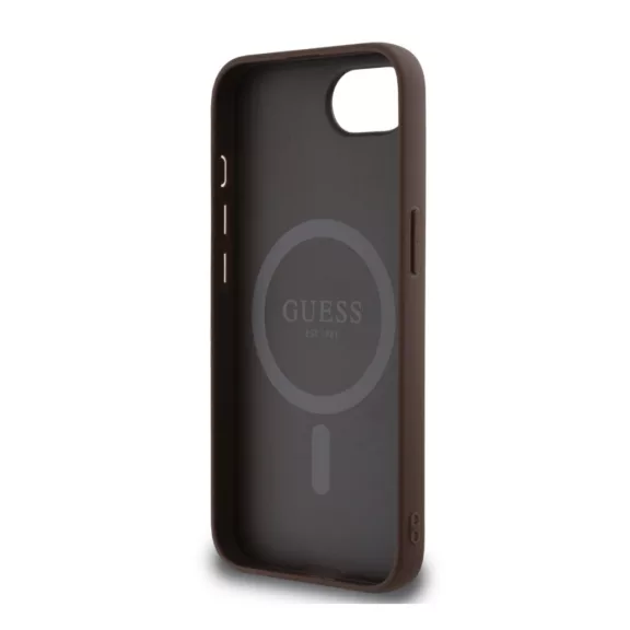 Guess 4G Strass Triangle Metal Logo - iPhone 16e / 17e tok - Barna