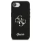 Guess Fixed Glitter 4G Metal Logo - iPhone 16e / 17e tok - Fekete