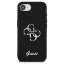 Guess Fixed Glitter 4G Metal Logo - iPhone 16e / 17e tok - Fekete