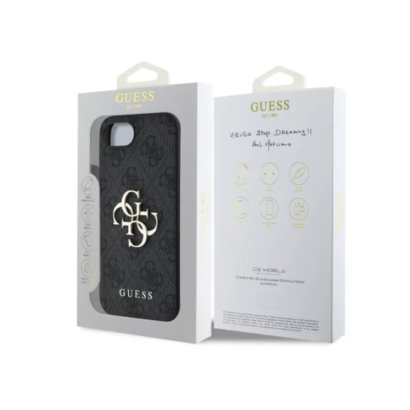 Guess 4G Metal Logo - iPhone 16e / 17e tok - Szürke