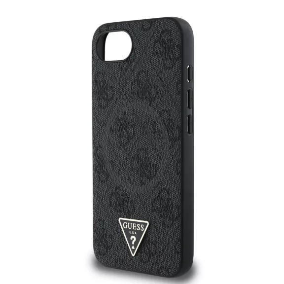 Guess 4G Strass Triangle Metal Logo - iPhone 16e / 17e tok - Fekete