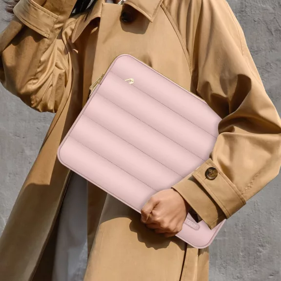 Tech-Protect Puffy laptop táska 13-14 - rózsaszín